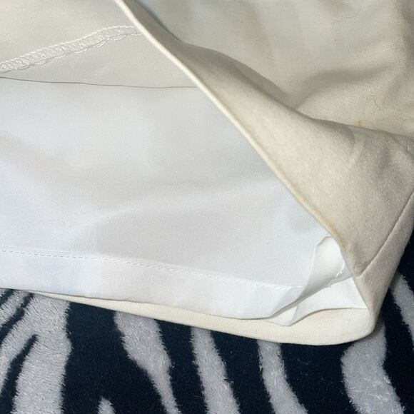 Banana republic white envelope mini asymmetrical mini dress sleeveless size 4 - Picture 8 of 10